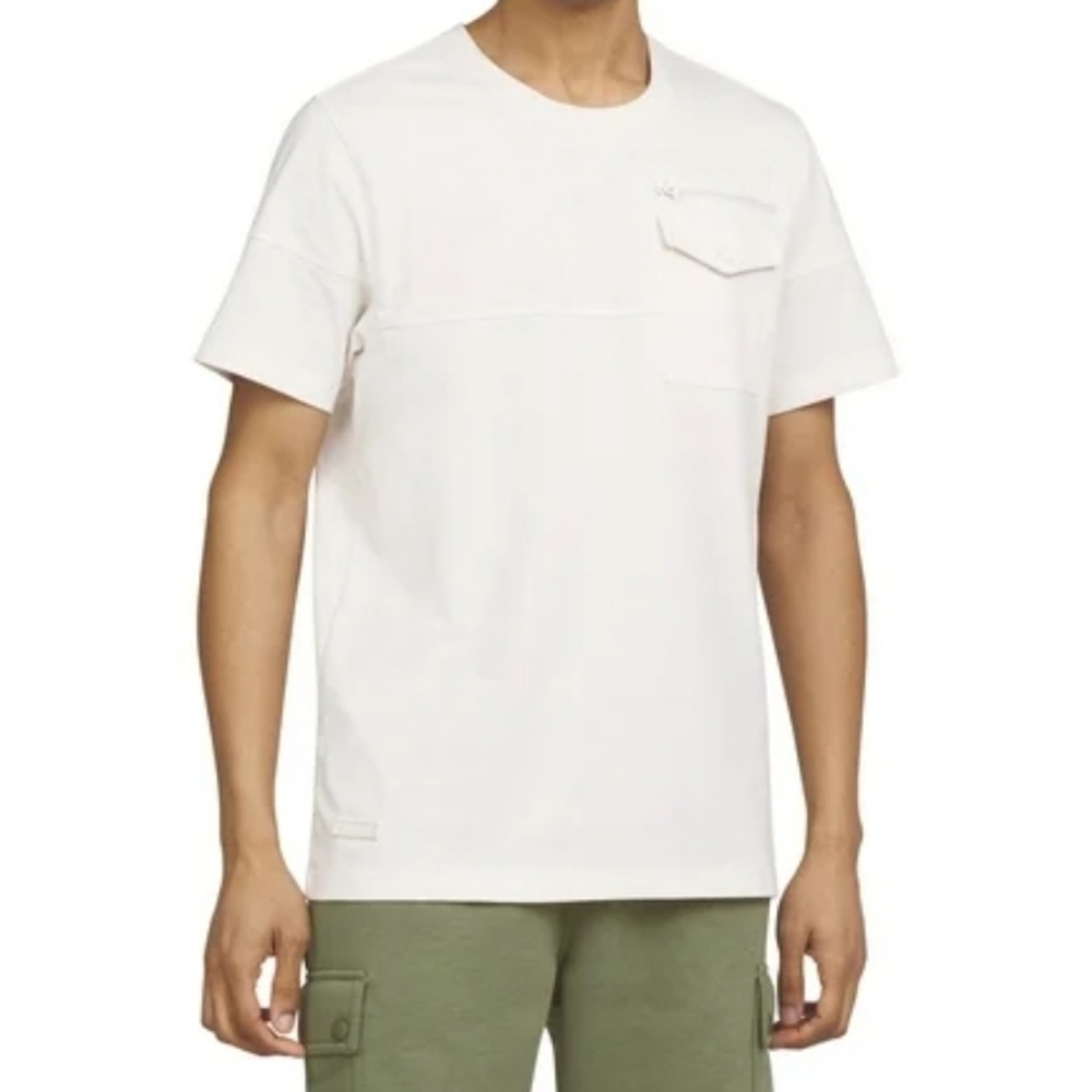 nwt AKADEMIKS Men's Large Short Sleeve Pocket T-Shirt Sand